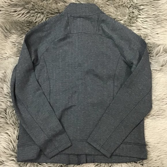 Mondetta | Men's Herringbone Zip Up Jacket | Navy | Large - Picture 2 of 2